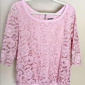 Pretty in Pink Lace Top